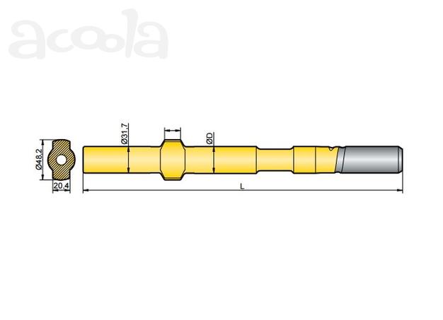 Хвостовик аналог Krupp HB 51